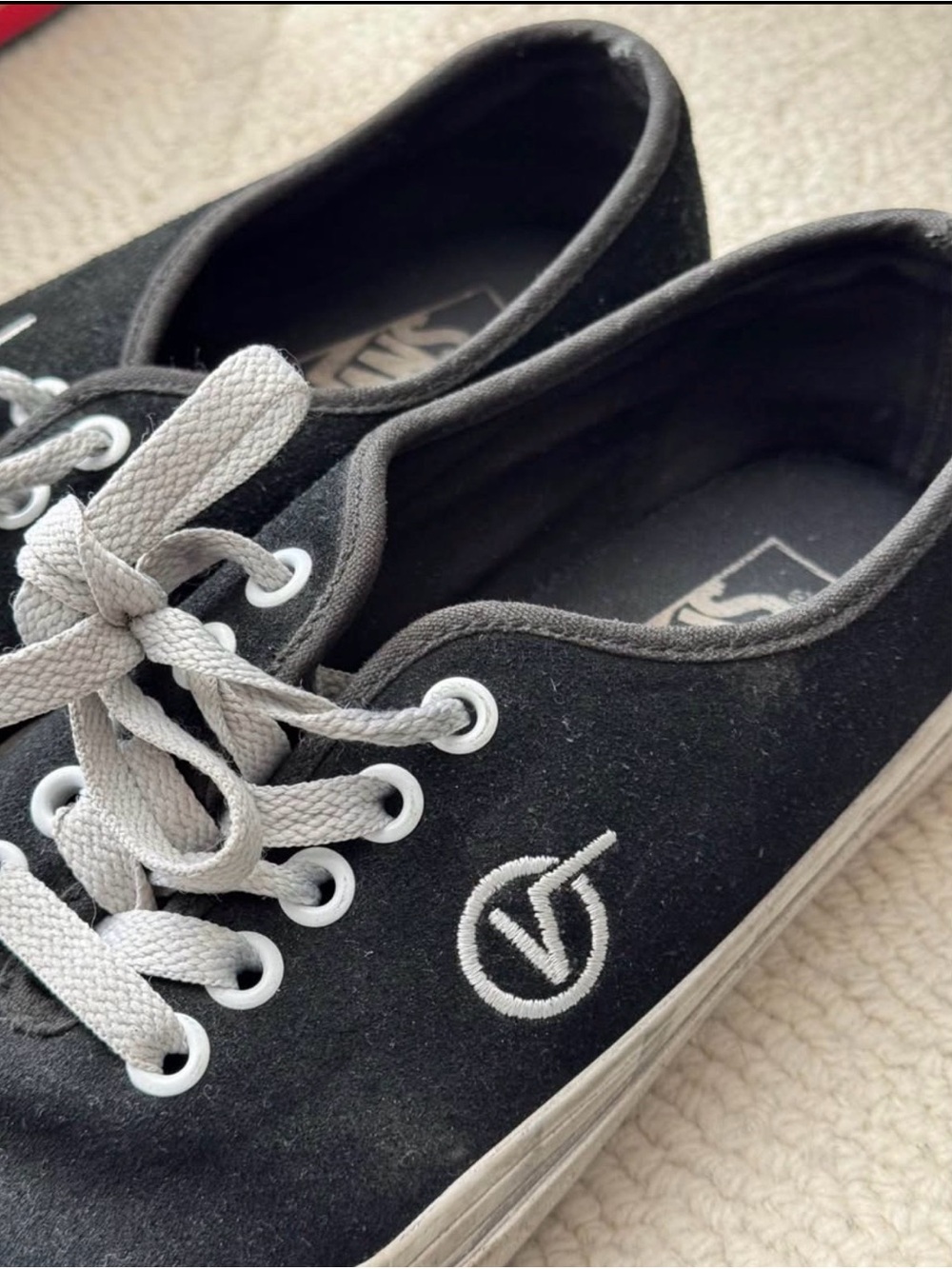 Vans Black and White Low-Top Sneakers